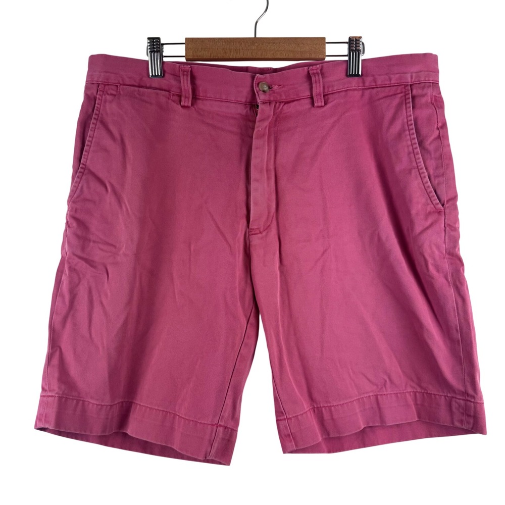 Polo Ralph Lauren Shorts Men 34 Pink Classic Fit 9 Inch Inseam Cotton Chino